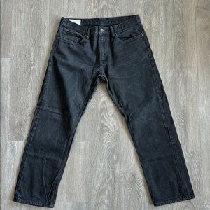 Banana Republic Men's distressed Black Straight leg Denim Jeans size 34W 30L
